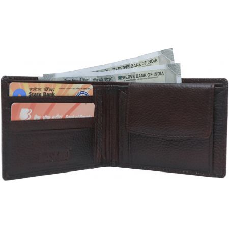 Genuine Leather Slim Wallet Black