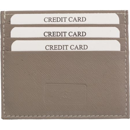 Genuine Leather Casual Card Holder Grey Colour Mskcch042Gy