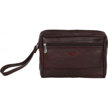 Stylish Genuine Leather Multi purpose Bag by Maskino Leathers (Medium) Brown