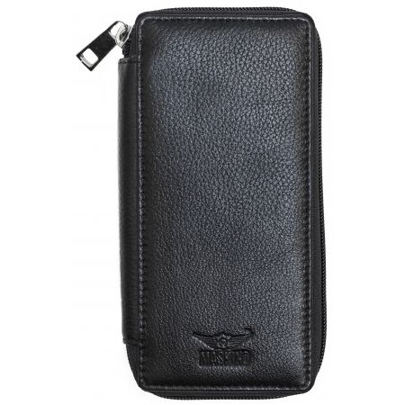 Blackish Genuine NDM leather Bank Locker Key Pouch Small