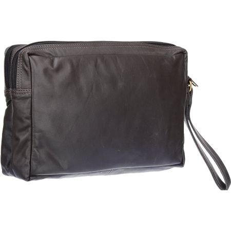 Classi Grey 100%Genuine Leather Cash Bag Pouch by Maski...
