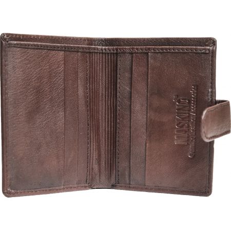 Button Napa Brown Card Holder Brown