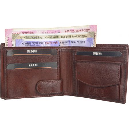 Genuine Leather Brown Wallet Brown Colour