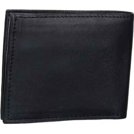 Black Raven Genuine Leather Bi-Fold Wallet by Maskino L...