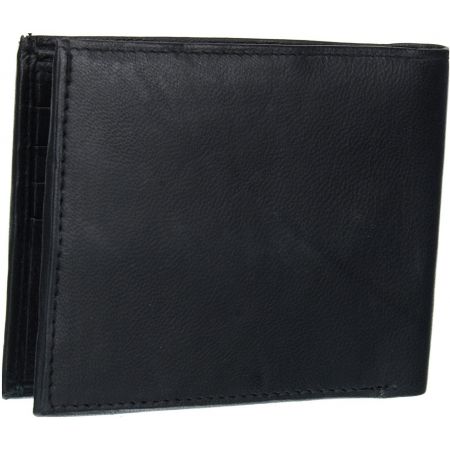 Sable Black Genuine Leather Bi-Fold Wallet by Maskino L...