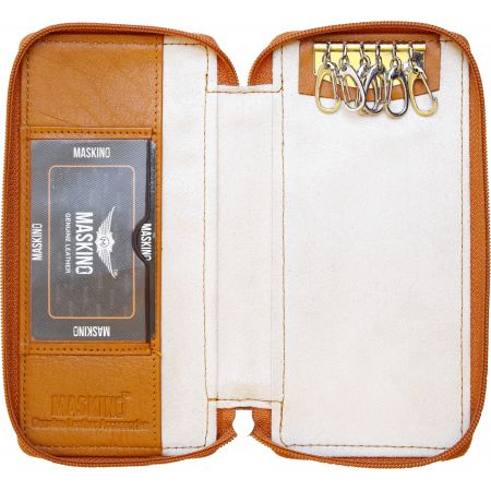 Tanish Genuine NDM leather Bank Locker Key Pouch Small