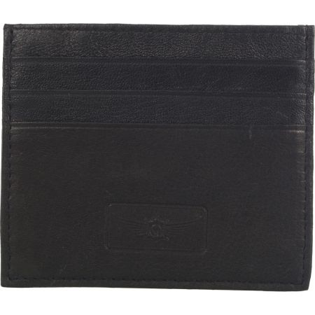 Genuine Leather Casual Card Holder Black Colour 058BK