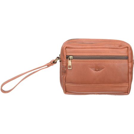 Luxurious Classy Genuine Leather Tan Cash Bag Pouch (Ca...