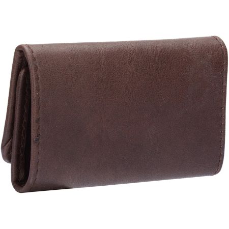 Color of Wood 100%Genuine Leather Brown Key pouch (MKH001) by Maskino Leathers