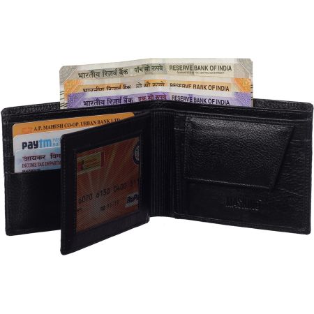 Genuine Leather 5003 NDM Black Wallet