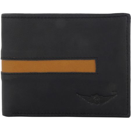 Simple Men Black Genuine Leather Wallet  (8 Card Slots)...