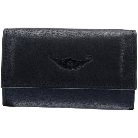 Kinetic Jade Black 100%Genuine Leather Key pouch (MKH00...