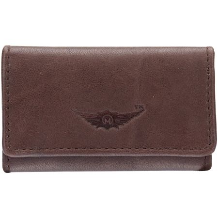 Color of Wood 100%Genuine Leather Brown Key pouch (MKH001) by Maskino Leathers