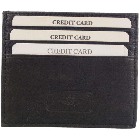 Black Genuine Leather Card Holder