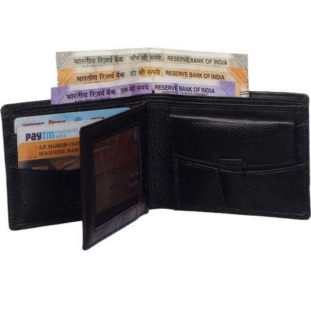 Genuine Leather 5008 NDM Black Wallet