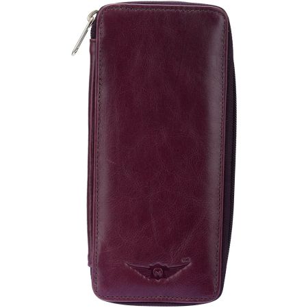 Tip of purple 100%Genuine Leather Purple Key pouch (MKH...