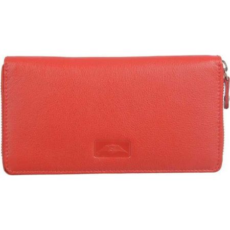 Genuine leather card holder red colour for women