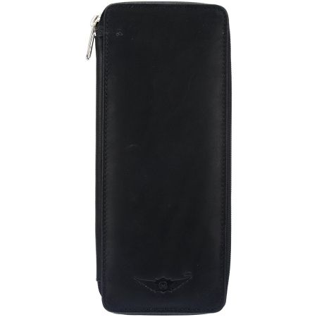 Lutorious Black 100%Genuine Leather Bank Locker Key Cas...