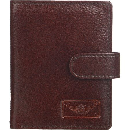 Genuine Leather Book Fold Card Holder Card Holder Brown...
