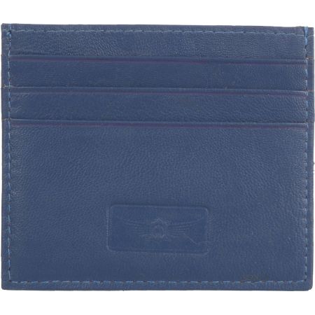 Genuine Leather Casual Card Holder Blue Colour Card Holder Mskcch053Bu