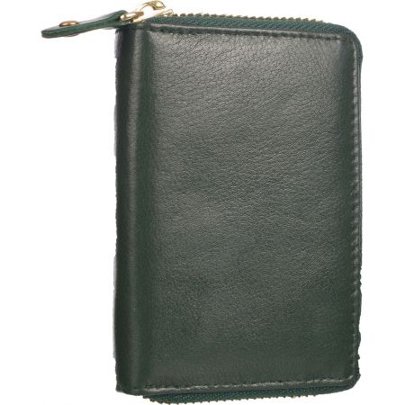 Genuine Leather Unisex Zip card holder