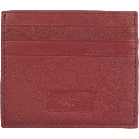 Genuine Leather Casual Card Holder Red Colour Card Hold...