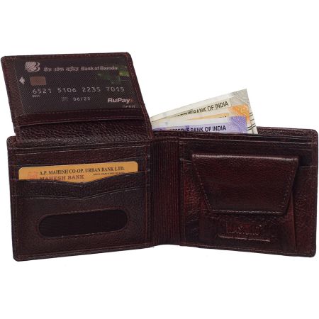 Genuine Leather 5006 NDM Brown Over Flap Wallet