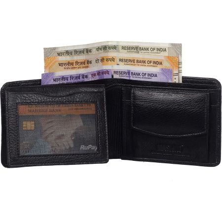 Genuine Leather 5002 NDM Black Wallet