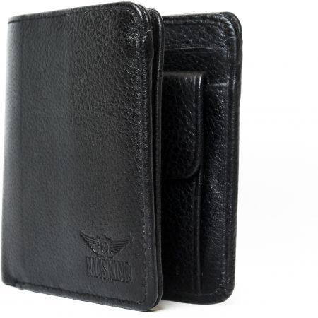 Book Fold Genuine Leather Black wallet