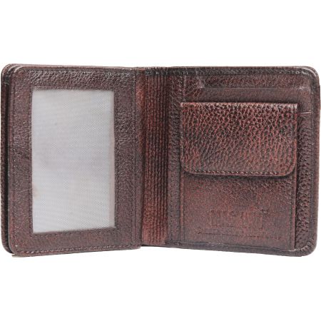 Book Fold Genuine Leather Brown wallet