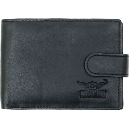 Slim Button Napa Wallet Black