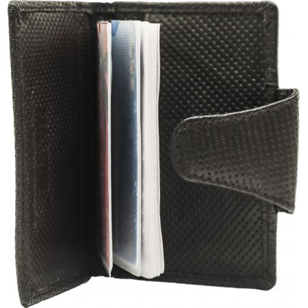 Unisex Genuine Leather Card Holder Black