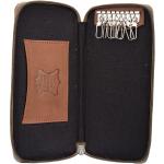 Majestic Brown 100%Genuine Leather Beige Bank Locker Key Case (MKH008) by Maskino Leathers