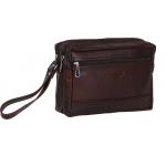 Stylish Genuine Leather Multi purpose Bag by Maskino Leathers (Medium) Brown