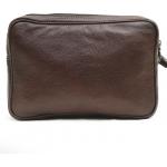 Genuine Leather Cash Bag (Large) Brown