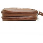 Tan Luxury Genuine Leather Cash Bag (Medium)