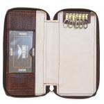 Brownish Genuine NDM leather Bank Locker Key Pouch Small