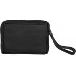 Stylish Genuine Leather Multi purpose Pouch by Maskino Leathers (Small) Black