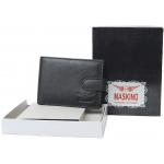 Slim Button Napa Wallet Black