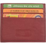 Genuine Leather Casual Card Holder Red Colour Card Holder 054Rd