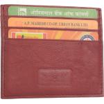 Genuine Leather Casual Card Holder Red Colour Card Holder 054Rd