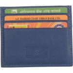 Genuine Leather Casual Card Holder Blue Colour Card Holder Mskcch053Bu