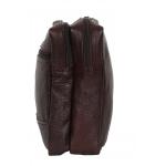 Stylish Genuine Leather Multi purpose Bag by Maskino Leathers (Large) Brown