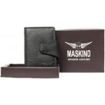 Unisex Genuine Leather Card Holder Black