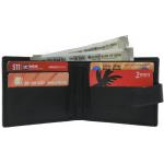 Slim Button Napa Wallet Black