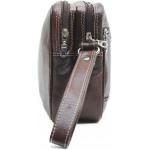 Genuine Leather Cash Bag (Large) Brown