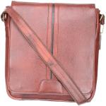 Sophisticated 100%Genuine Leather Brown Laptop slingbag (SB001) by Maskino Leathers